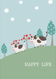 Happy cute cow10