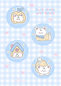 Cute sheep with apple :)