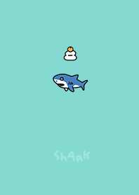 Mochi and surprised shark iceblueblack.