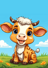 Cute little cow theme