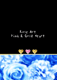 Rose Art Blue & Heart Adult Theme