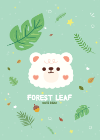 Teddy Bear Forest Leaf Sweet