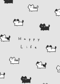 .แมว. gray black