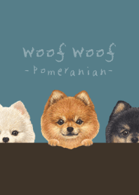 Woof Woof - Pomeranian - CLASSY BLUE