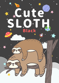 misty cat-sloth Galaxy black