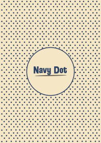 Beige Navy Dot