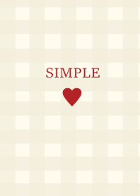 SIMPLE HEART:) check redbeige