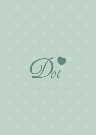 Heart dot -Dullness Green-