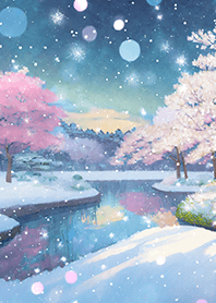優美な冬の風景の着せかえ(Winter-1221)