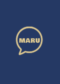 まる×シンプル【ベージュ/紺色】