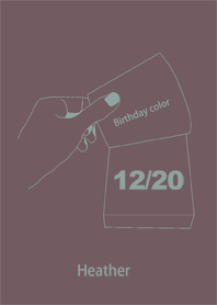 Birthday color December 20 simple: