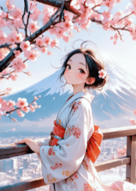 Pretty Girl and Japanese Costume V.2