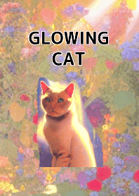GLOWING CAT - oil painting
