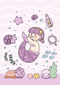 Little mermaid : purple