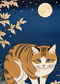 Cat under the Moon 0928AF