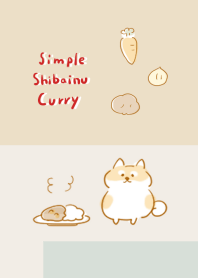 simple Shiba Inu curry beige.