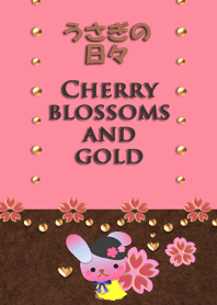 Rabbit daily<Cherry blossoms and gold>