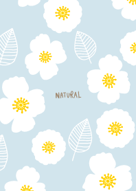 Stylish white flowers leaves29 Japan