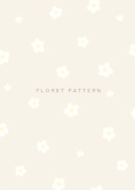 Floret Pattern C2  - beige