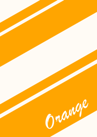 Simple Orange & White No.3