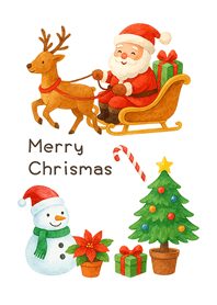 Merry Christmas(Pure white)