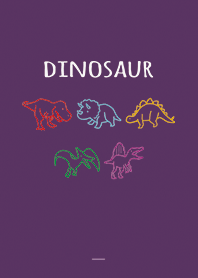 Purple : Colorful dinosaur