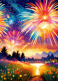 Beautiful Fireworks Theme#492