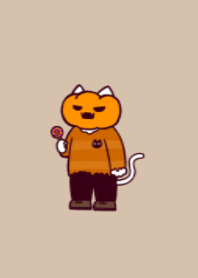 Jack-o'-lantern cat(dusty colors02)