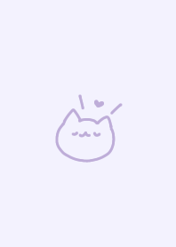 doodle cat(dusty purple)