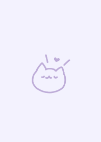ゆるすぎたねこ(くすみパープル)