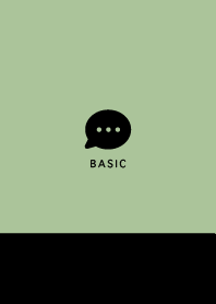 Simple&Basic SageGreen&Black