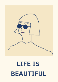 LIFE IS BEAUTIFUL #navybeige
