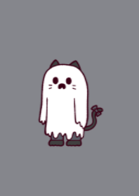 Ghost black cat.(dusty colors10)
