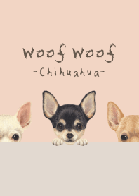 Woof Woof - Chihuahua - SHELL PINK