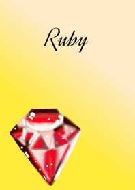 July birthstone.Ruby & Crystal.y1