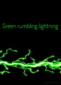 Green rumbling lightning