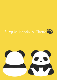 Simple Panda's Theme/YELLOW/VERMILION