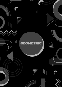 Full Geometric Black Gray