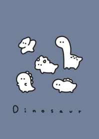 可愛的恐龍。gray blue