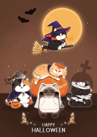 Happy Halloween - Chubby Cats