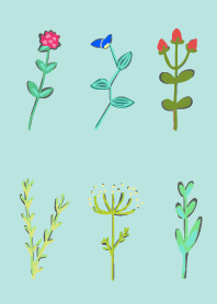 Wild grass and flowers