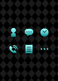 Gradation color icon(emerald green)