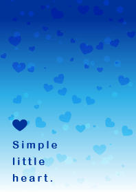 Simple little heart(blue)