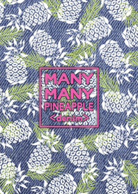 MANY MANY PINEAPPLE <denim>