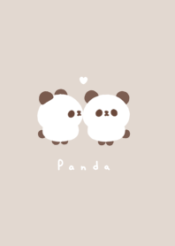 Panda friends 2 /beige.