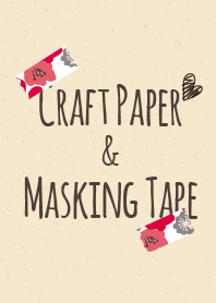 Masking tape - poppy red
