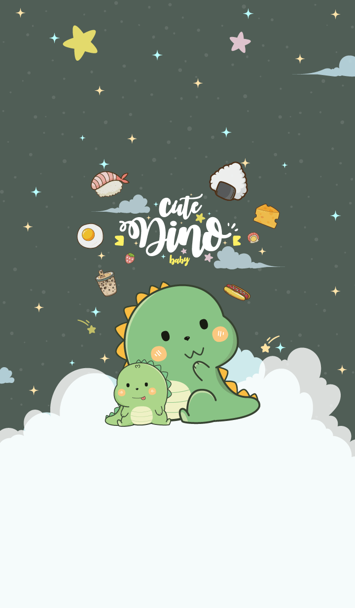 Dino Baby Night Green