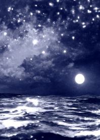 夜晚的月亮＃4JW_3。