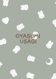 OYASUMI USAGI #Pattern  #pistachio