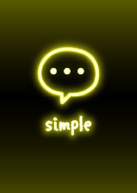 neon simples: preto amarelo WV